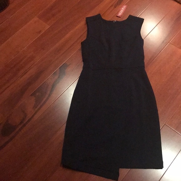 Merona Bi-Stretch Twill Dress in Federal blue navy - Picture 3 of 6